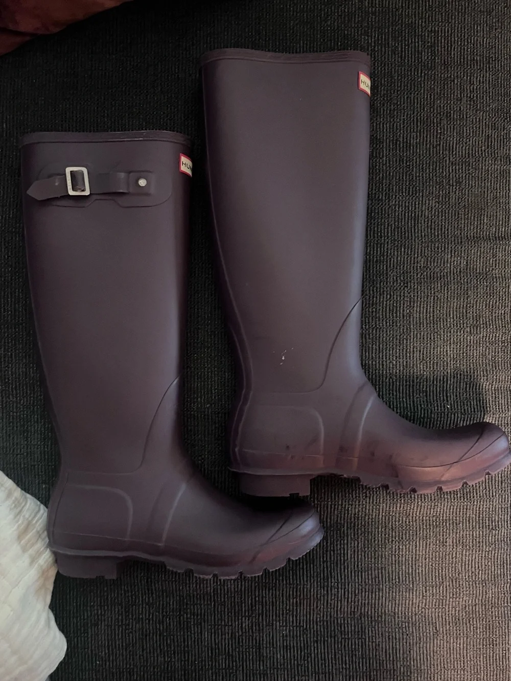 Hunter Tall Rain Boots in Deep Purple
